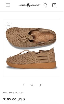 Like New Malibu Sandals Women Shoes Leather Woven  Detail