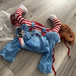 Pet Deadly Dog Costume, Cute Dog Cosplay Halloween Christmas Funny Pet Clothes Party Costume for Small Medium and Large Dogs (Medium)