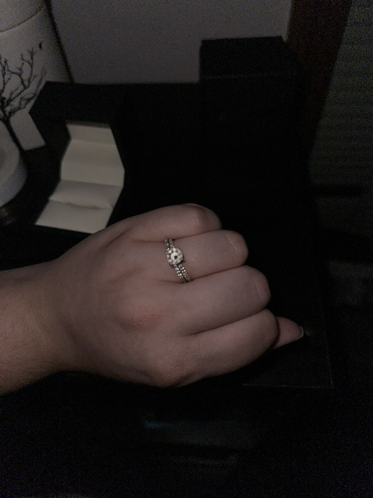 Peora Engagement Ring W/ Wedding Band Size 9-9.5
