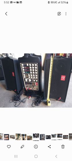 FENDER PASSPORT PD-250 SPEAKER SYSTEM IN EXCELLENT CONDITION LIGHTLY USED