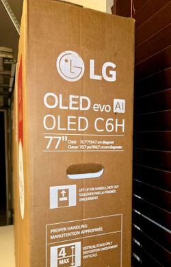 New 77 Inch LG Oled C6H Tandem Smart TV 4K UHD with 165 Hz refresh rate. Brand new in the box.