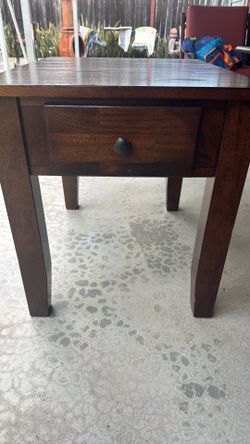 Side table-solid wood
