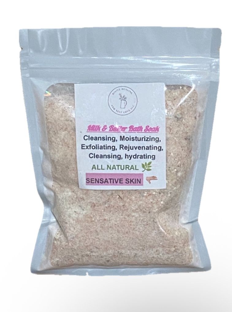 Organic Milk & Butter Herbal Bath Salts-Soak For Sensitive Skin