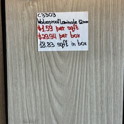Premium 12mm Waterproof Laminate Flooring Strong, stylish, and built to last. Waterproof surface