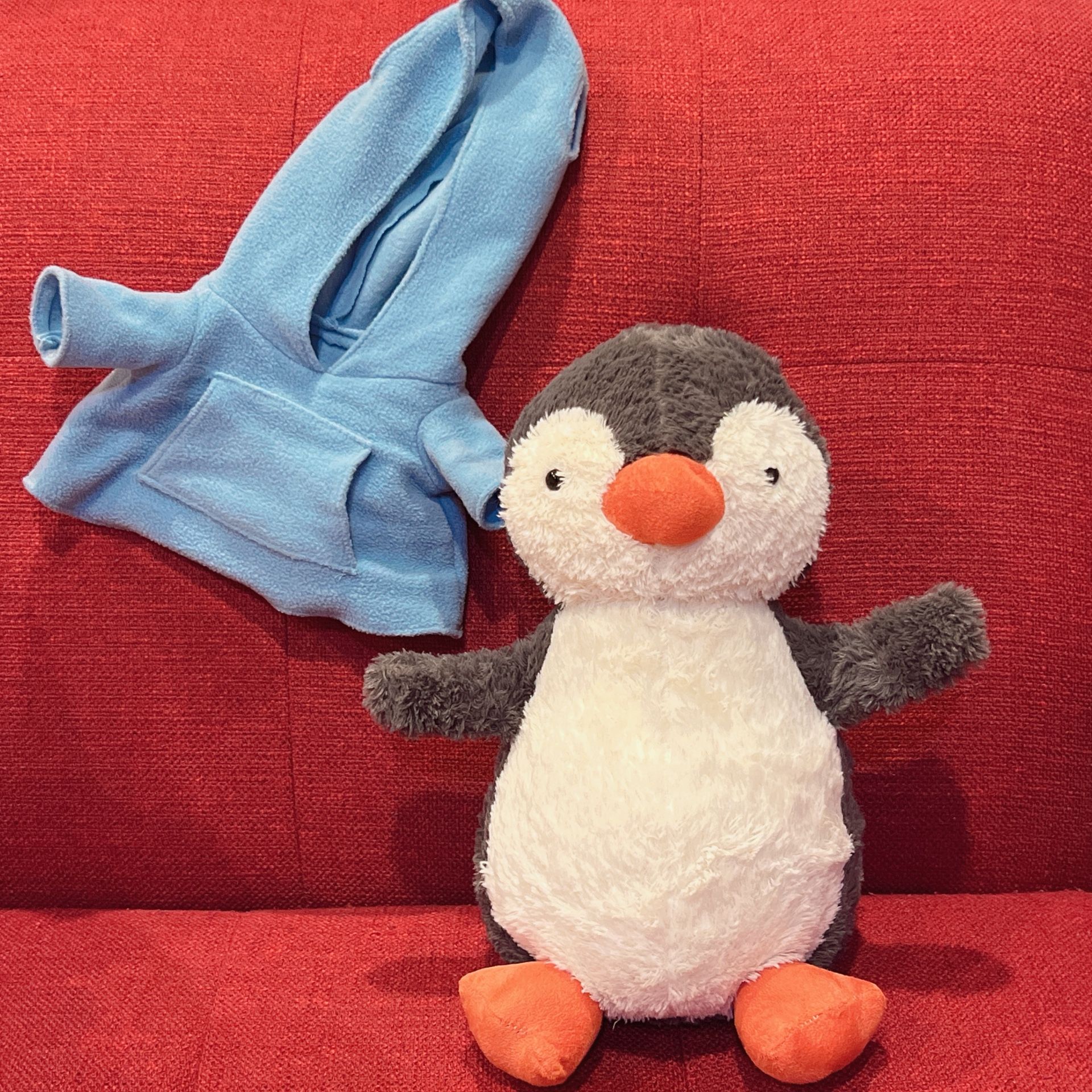 Cute chubby Hoodie penguin Big belly Animal pals Gift boy girl