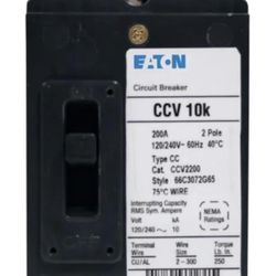 CCV2200 - Eaton - Main Circuit Breaker  Feed Thru - 200 Amp - 2 Pole - 240 Volt