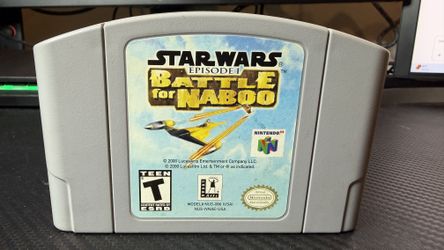 Star Wars: Episode I: Battle for Naboo (Nintendo 64, 2000), Cleaned, Tested