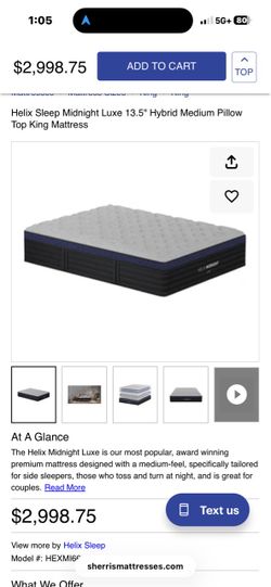 Helix Sleep Midnight Luxe King Mattress