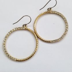 Gold Plated Earrings With Czs 
