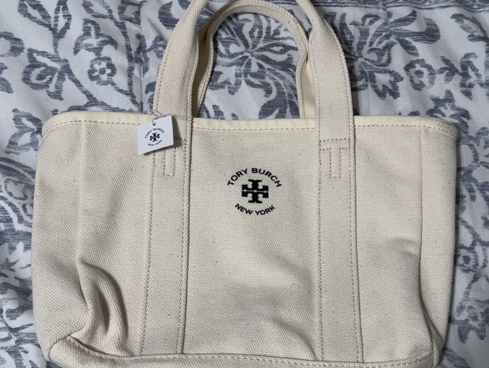 New Tory Burch Canvas Tote Bag