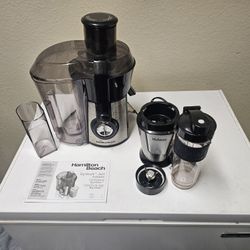 Hamilton Beach Big Mouth Juice Extractor and Yabano Personal Smoothie Blender