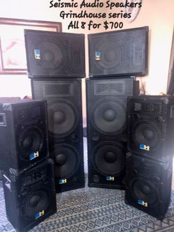 Seismic Audio Speakers GH Series - set of 8