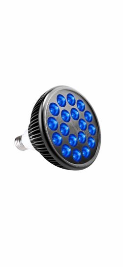 LED Blue Light Bulb 18W (36W Eq.) for Aquarium or Plant Grow