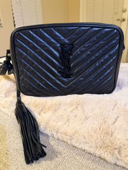 Saint Laurent Lou Camera Bag Black Matelassé