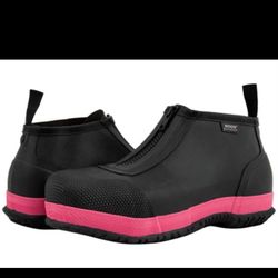 Bogs Overshoe Zip Men's US Size 13 Black Composite Toe Work Shoes