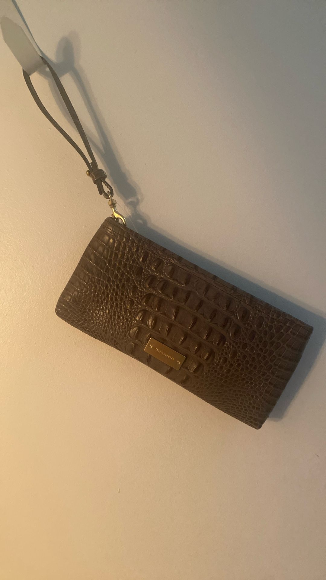 BRAHMIN Leather Wristlet Clutch Strap