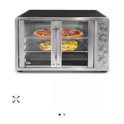 elite gourmet eto-4510m french door 47.5qt 18-slice convection oven 4-control put the racks inside