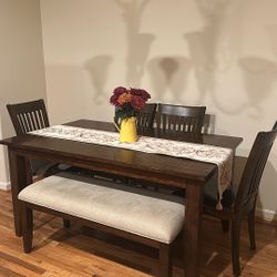 Beautiful Dark Wood Dining Room Set from Kincaids 