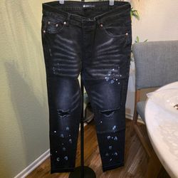 Purple jeans