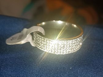 STAINLESS STEEL CZ BAND RING