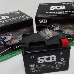 SCB MOTORCYCLE BATTERIES,,