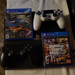 Ps4 Pro Bundle Controllers And Games