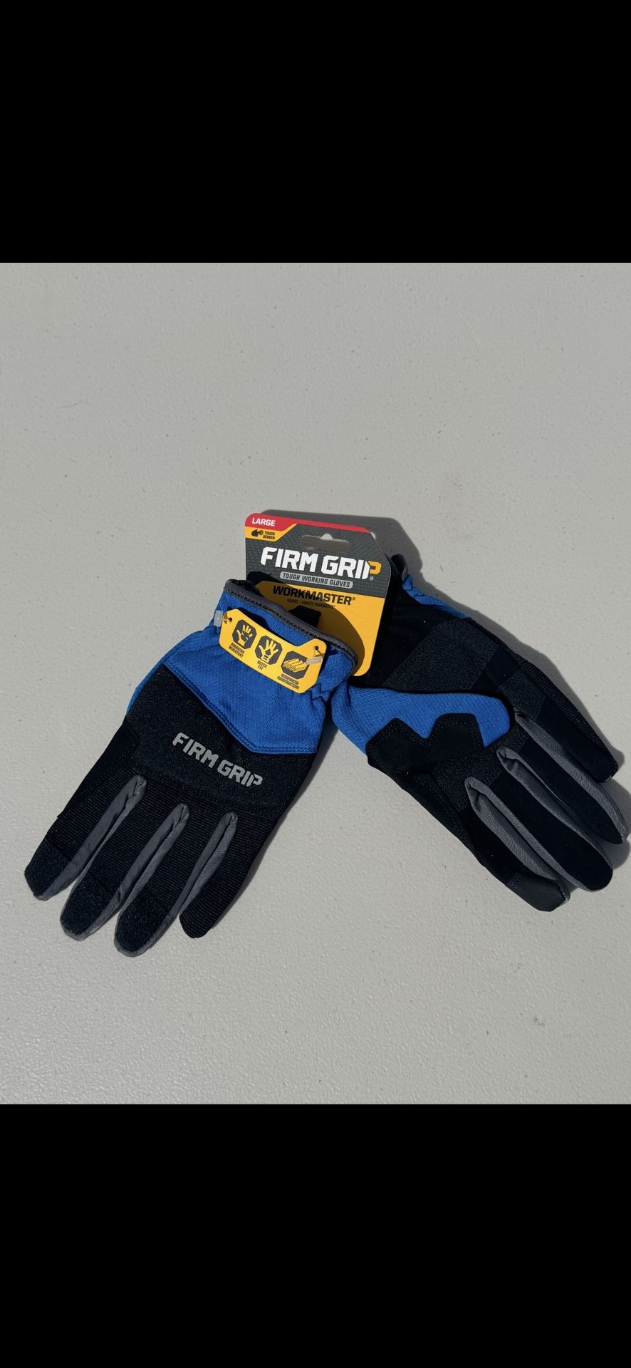 FIRM GRIP Workmaster Work Gloves (3-Pack, Large) – Heavy-Duty