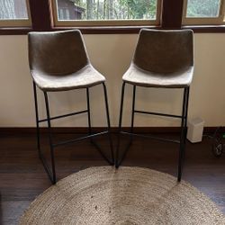 Suede Barstools 