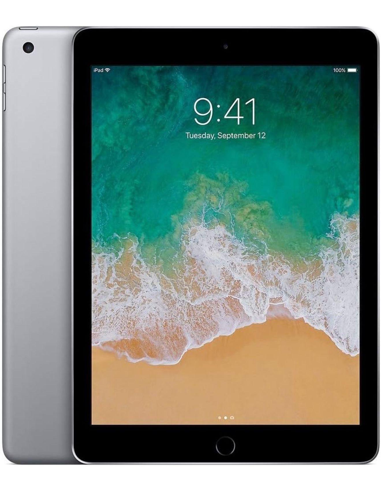 2018 Apple iPad 6th Gen (9.7- inch, Wi-Fi, 128GB) - Space gray $140