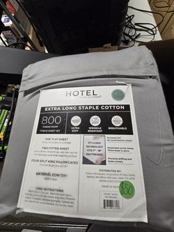 Hotel Signature Sateen Split King 7 Piece Sheet Set