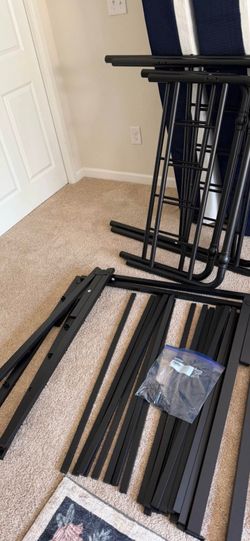 One Twin XL Mattress and one Twin XL bedframe