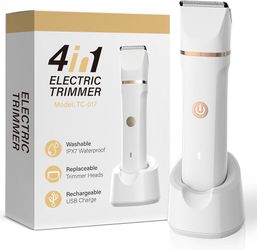 4-in-1 Women’s Electric Trimmer (Waterproof, Rechargeable) – Like New
