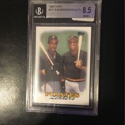 1988 Topps #231 B Bonds/Bonilla Mint 8.5 Graded