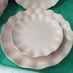 Pink Reuseable Party Decor Plates 