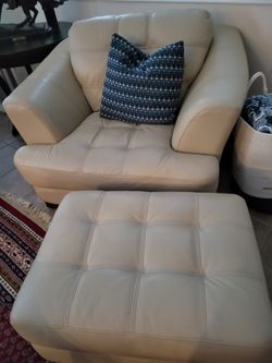 Leather Chair Ottomans