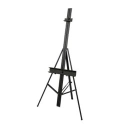 74" Black Aluminum Giant Studio Easel