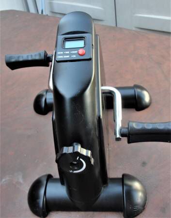 Portable Pedal Stationary Bike Under Desk Exercise Bike Machine - $30(Bristol, Pa. Features: Multi functional, indicating time, distance, and calori