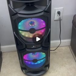 🩵🩵 Doble Bocina Bluetooth Con Micrófono Inal Luces Led Nuevas Recargables Muy Buen Sonido🩵