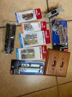 Miscellaneous home hardware and electrical accessories