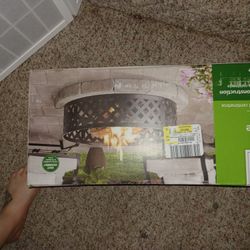 Round Lattice Fire Ring 