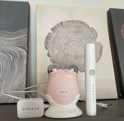 NuFace Mini Pink Facial Toning Device & NuFace Micro Wand for fine lines and wrinkles