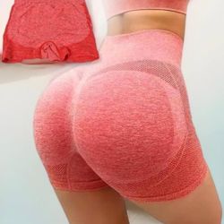 Washable Slim Fit Women Yoga Shorts Lift Butt Seamless Women's Sportswear Elastic High Waist Sports Underwear Fitness. Size: S/M