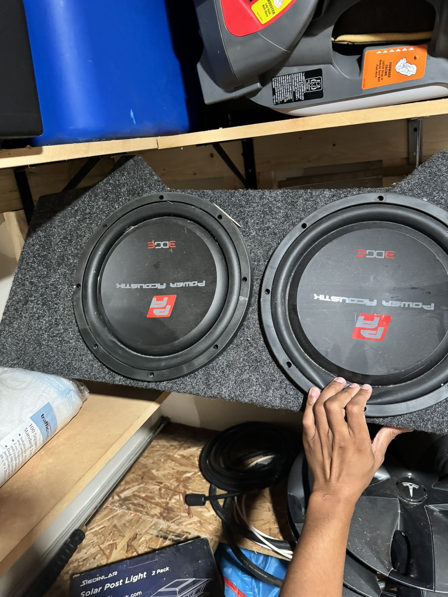12 Power Acoustik Subwoofer + 1000 Watt Amp $300
