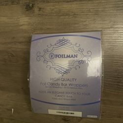 Foil Candy Bar Silver 6”x7.5”