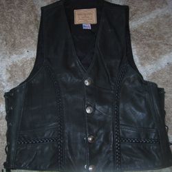 Mens walter dyer leather vest
