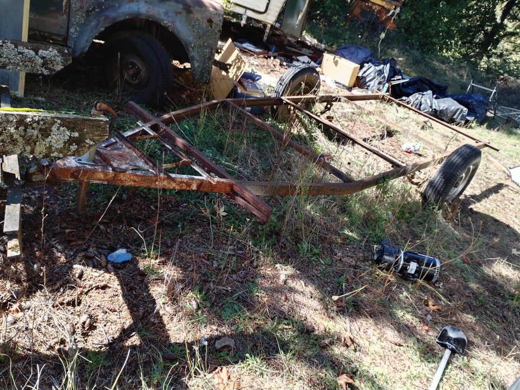 Trailer Frame From Old Aluminum Camper 