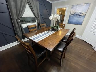 Bobs furniture enormous dining table sale