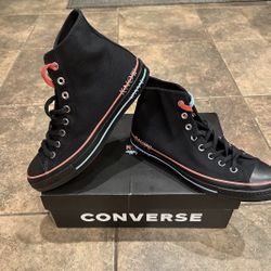 Converse x Know Wave Chuck Taylor All Star 70 High Top Black Size 8.5 NEW