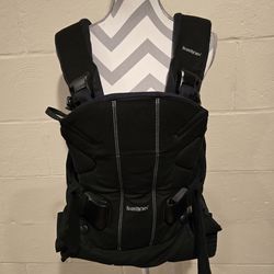 BabyBjorn Baby Carrier One - Woven Black - One Size, Newborn To 3 Years.