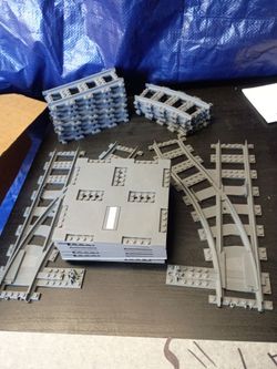 Lego Train Tracks and Roadplates